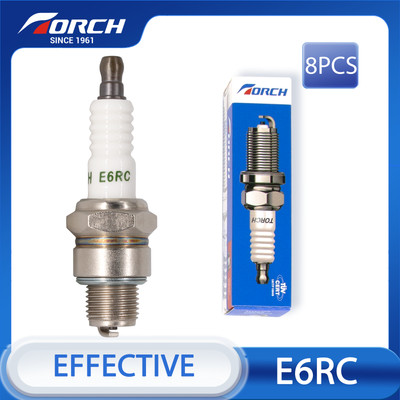 TORCH E6RC Spark Plug Replacement for DENSO WF20TT for BR6HSA for BR6HS Set of 8