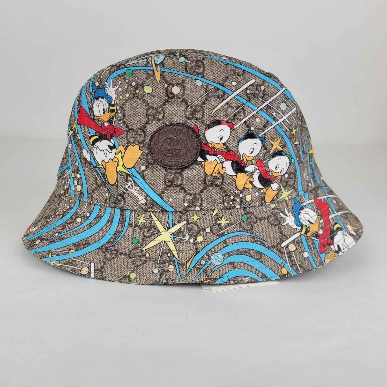 Gucci x Disney Brown GG Supreme Fedora Hat with Donald Duck Gucci x Disney Brown GG Supreme Fedora Hat with Donald Duck