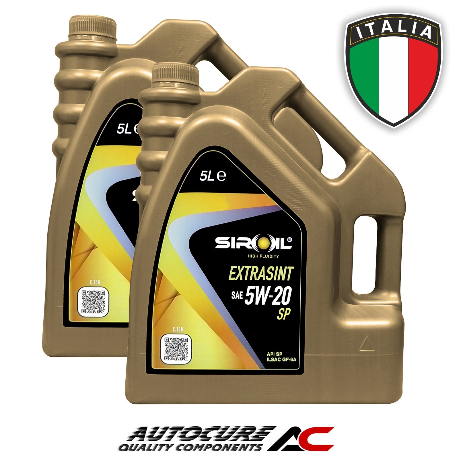 10L SIROIL EXTRASINT SAE 5W-20 SP ITALIAN MADE SYNTHETIC ENGINE OIL 10 LITRES