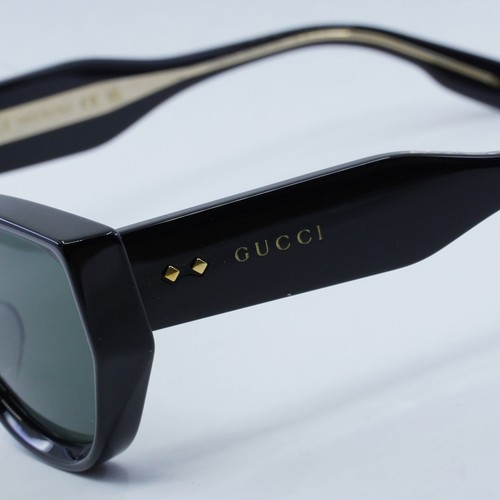 Pre-owned Gucci Gg1532sa 001 Black/grey 54-19-145 Sunglasses In Gray