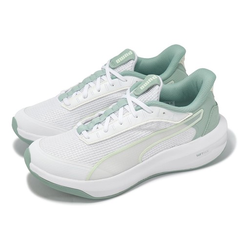Puma Softride Courtney Wns White Green Women Road Running Shoes 312037-02
