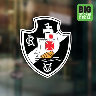 Vasco da Gama Brazil Big Laminated Vinyl Soccer Sticker Car Decal Calcomania Car