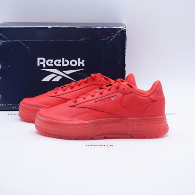 Size 6 Women's Reebok Club C Double Geo Sneakers GZ6419 Instinct Red