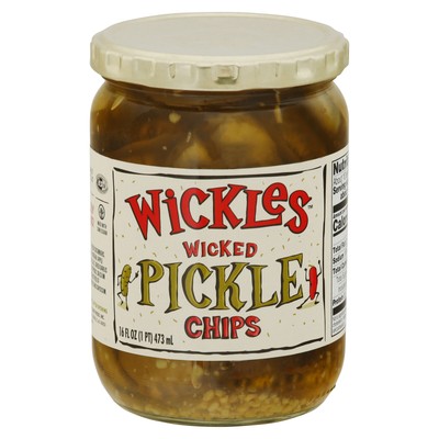 Wickles - Wicked Pickle Chips - Case of 6 - 16 oz.