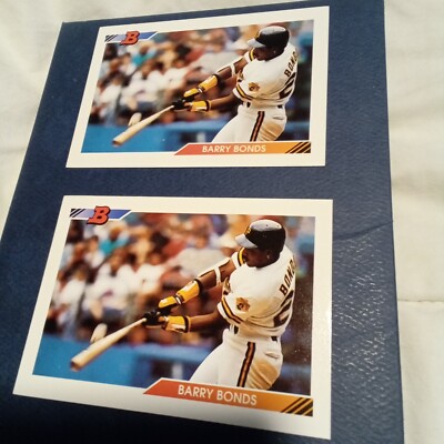 ( 2) 1992 Bowman #60 Barry Bonds - NM-MT Pirates