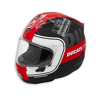Genuine 2019 Arai Ducati Corse V3 RX-7V Motorcycle Helmet, 981047005, Large