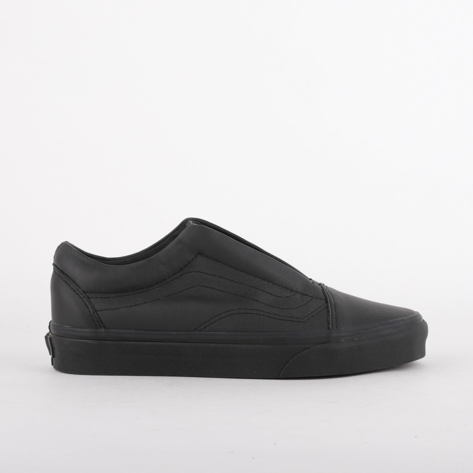 black laceless trainers womens