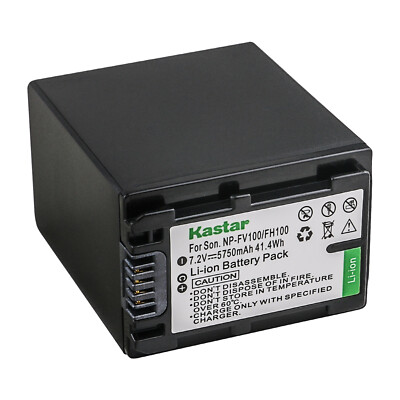 Kastar Replacement Battery for Sony NP-FV100 & Sony FDR-AX33 FDR-AX53 NEX-VG10