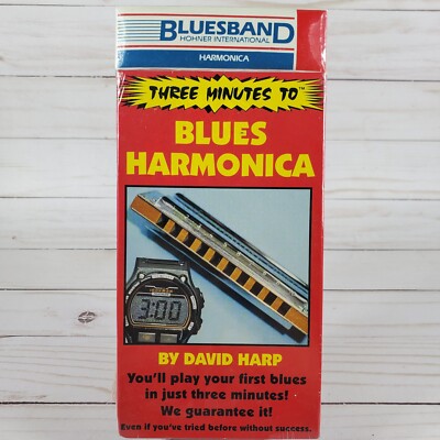 NEW Harmonica Hohner International BluesBand + Vtg VHS by David Harp Blues Music