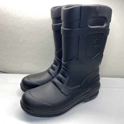 Wolverine Boots Men's Size 13 Pull-On Wellington Black 10 Inch Soft Toe New
