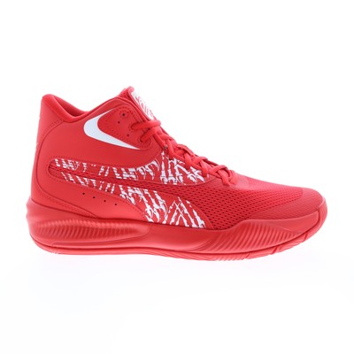 

Мужские кроссовки Puma Triple Mid Unleash 37664402 Red Canvas Athletic Basketball, Красный, Puma Triple Mid Unleash