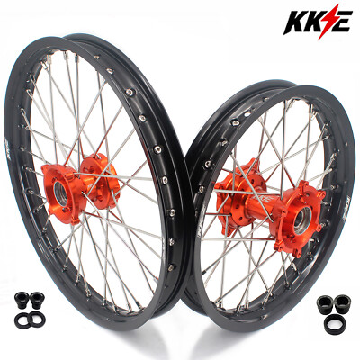 KTM85SX アルミリムフロント19 ／ リア 16 ラージ 新車外し未使用 KKE 19/16 Dirt Bike Wheels for KTM 85 SX 2021-2024 Husqvarna