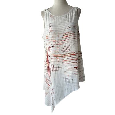 White House Black Market Multicolor Lined Tunic Women Top Size Large | 60-55
