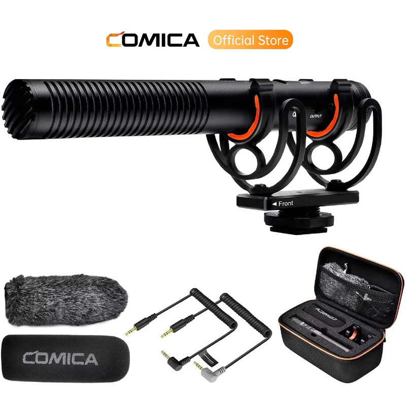 VM20 Shotgun Microphone, Professional Super Cardioid Microphone with Shock Mount