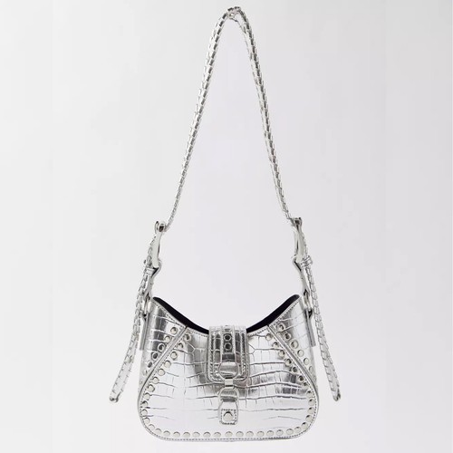 Urban Outfitters Devon Studded Silver Crossbody/Shoulder Bag