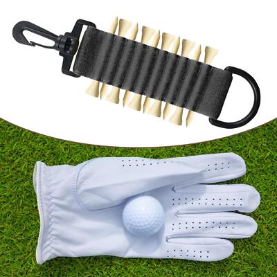 Golf Tee Holder Golf Tee Carrier to Attach to Golf Bag, 10