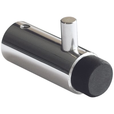 Bradley REGENT HOOK WITH BUMPER 60x30x22mm Rubber Stopper,Bright Stainless Steel