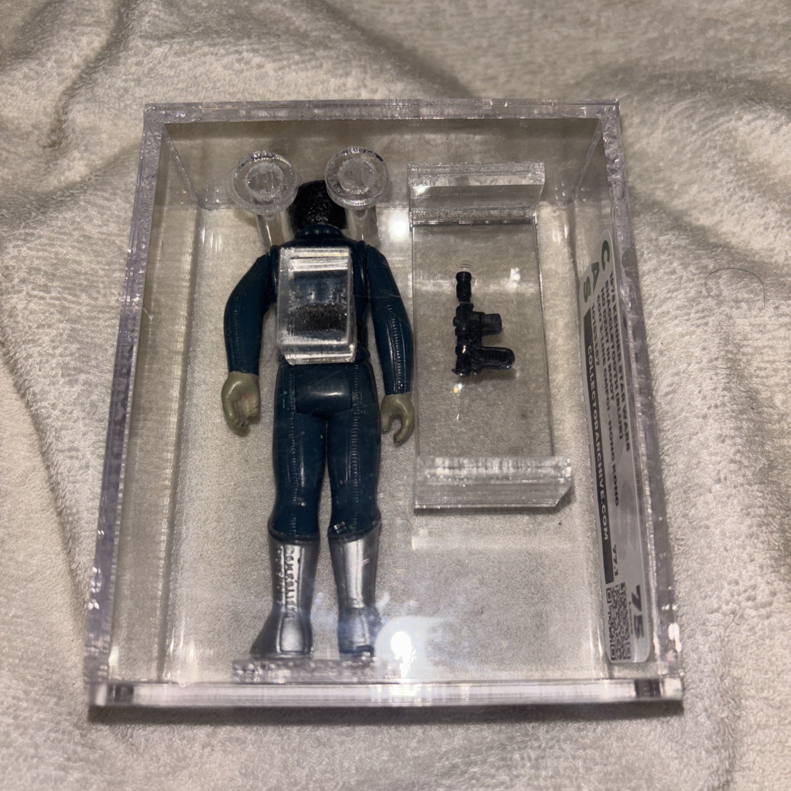 1979 Star Wars Blue Snaggletooth (no toe dent) graded CAS 75 