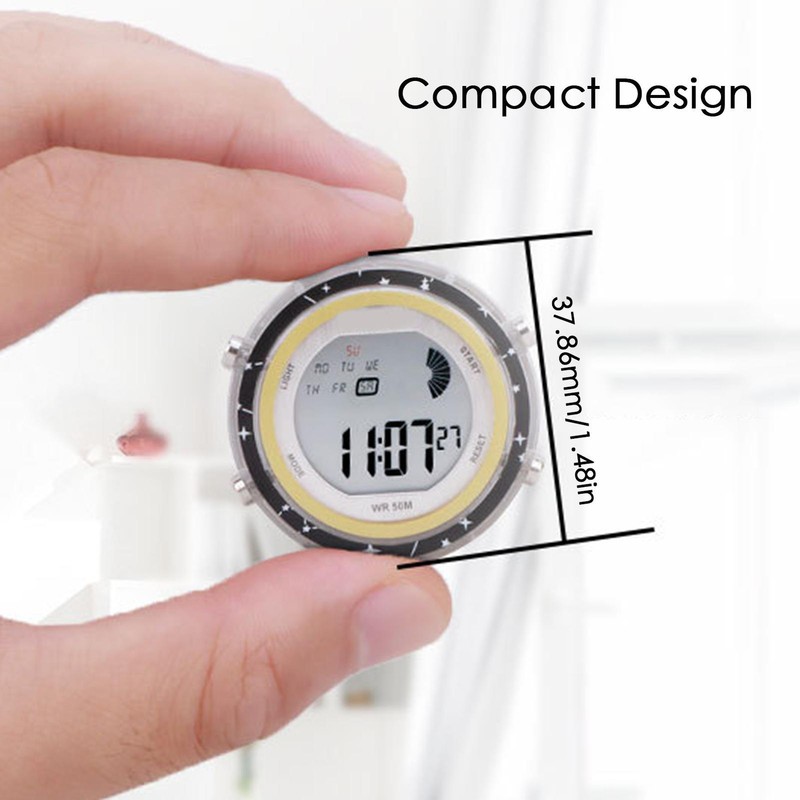 Mini Motorcycle Clock Watch Waterproof Stick-On Motorbike Digital Clock Time