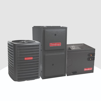 Goodman Gas Furnace & AC System 4 Ton 14 SEER2 96% AFUE 100,000 BTU