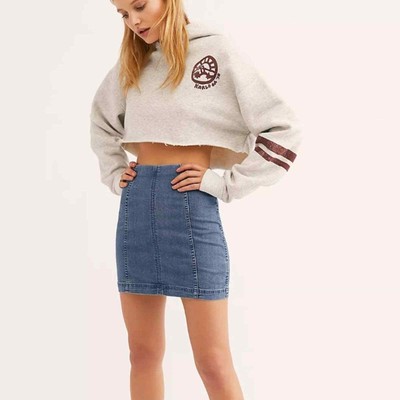 Free People Modern Femme Denim Mini in Westminster Blue 