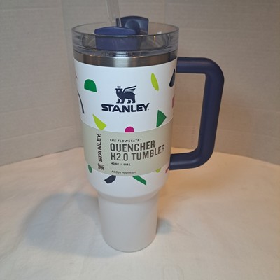 NWT Stanley Cup 40oz The Flowstate Quencher H2.O Tumbler Confetti Terazzo White