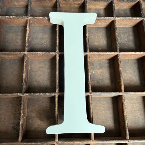 Pottery Barn Kids Wall Hanging Letter I 8 Inch Off White Distressed Standing