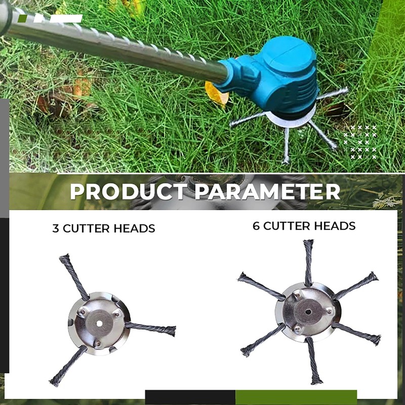 Lawn Mower Steel Wire Grass Trimmer Head Brush Cutter Weed Eater Trimmer Head