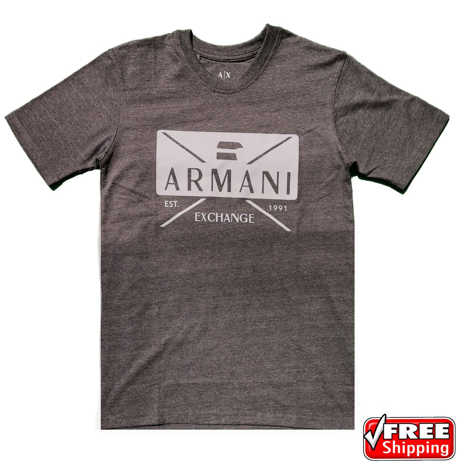 NWT Armani Exchange AX crew neck Short Sleeve Cotton T-shirt