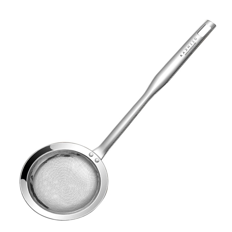 Fine Mesh Skimmer Spoon 304 Stainless Steel Hot Pot Fat Strainer Oil Filter