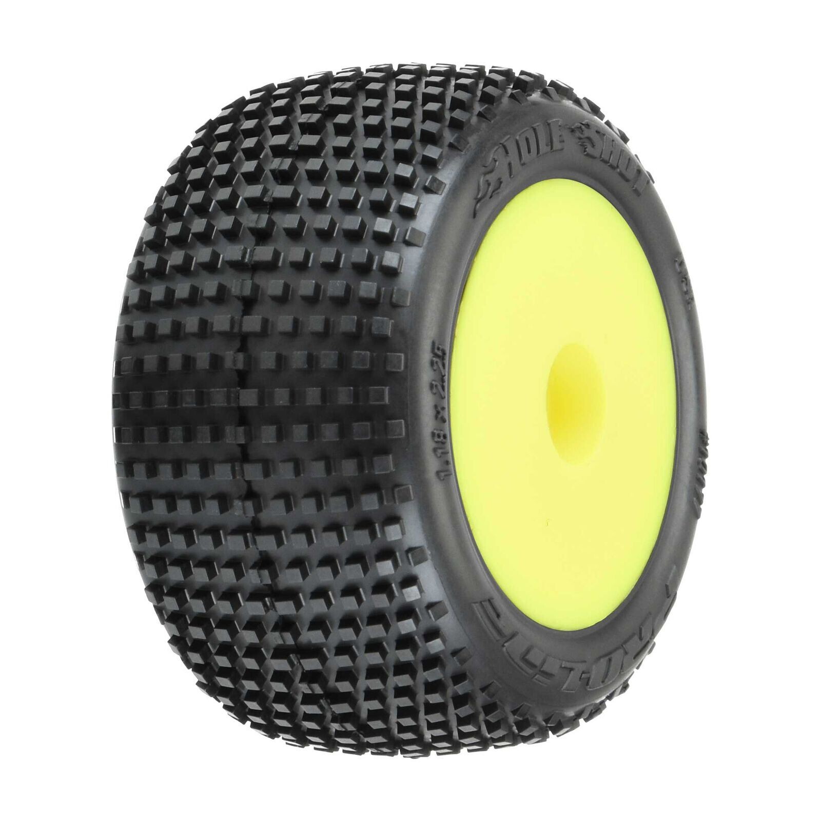 Pro-Line Hole Shot Tires Mounted Yellow Mini-T 2.0 F/R (2