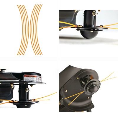 pre-cut 18.5 in long 0.155 in. replacement trimmer line for walk-behind trimme