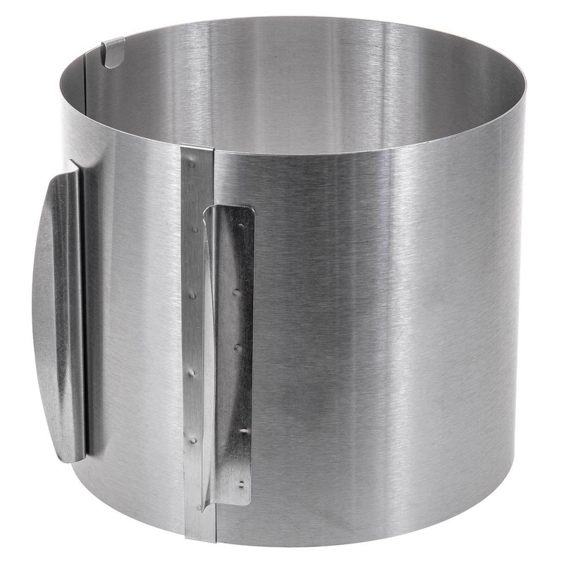 Tortenring Edelstahl Backring Backrahmen Backform Rund Verstellbar Hoch 15cm