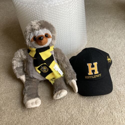 Build A Bear Harry Potter Sloth Plush W/ Hufflepuff Scarf To