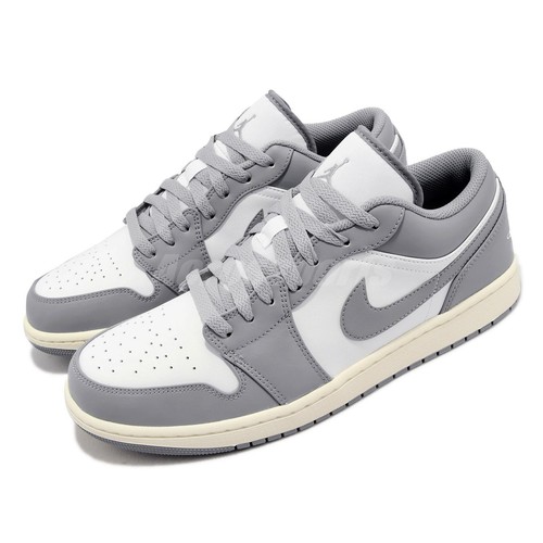 Мужские повседневные кроссовки Nike Air Jordan 1 Low Vintage Grey AJ1 553558-053