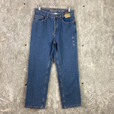 Boys Roebuck & Co 16H Blue Cotton Denim Slim Straight Adjustable Waist Jeans