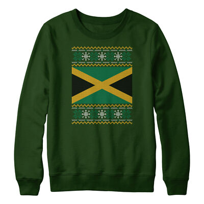 Jamaica Christmas Fairisle Sweatshirt For Kids Country Jamaican Xmas Sweater ...