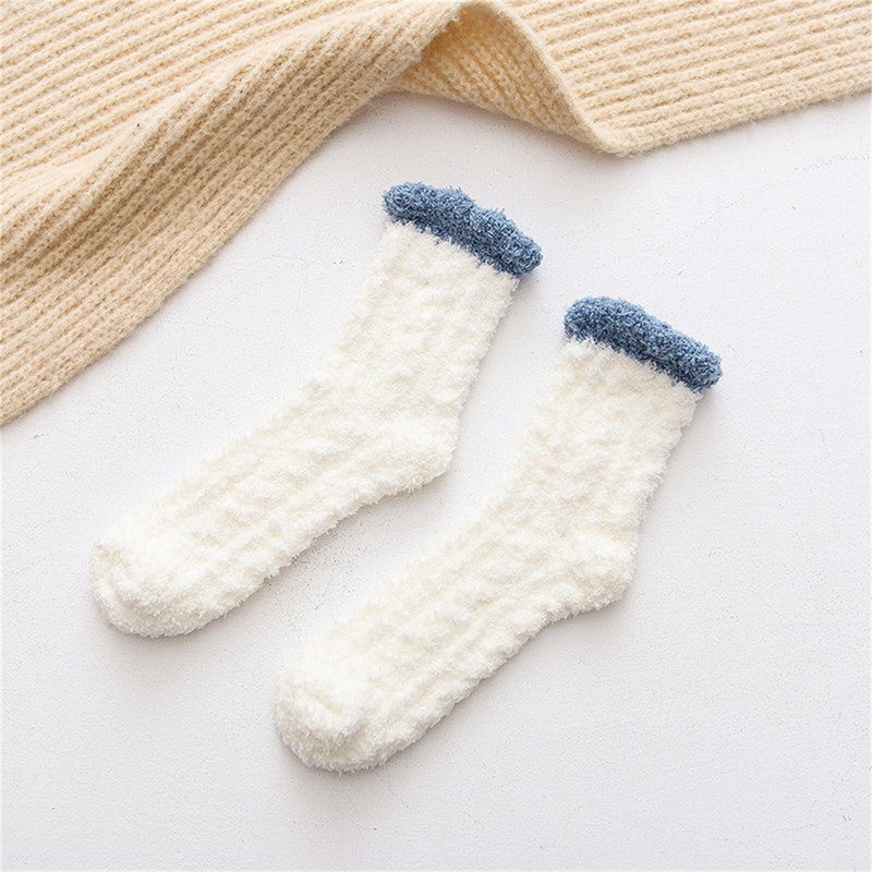 Women's Fuzzy Socks Winter Warm Cozy Fluffy Soft Slipper Socks Sleeping Socks