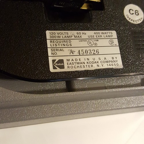 Kodak Ektagraphic III E Plus Carousel Slide Projector Not working for Parts