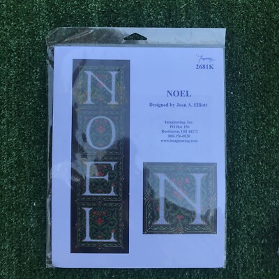 Imaginating NOEL cross stitch pattern 2681K Joan A. Elliot design Christmas