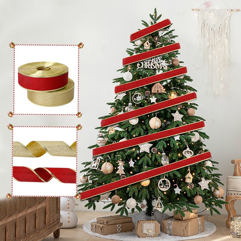 Packaging Gift Ribbon Christmas Tree Diy Decoration