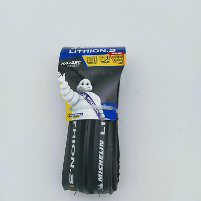 Michelin Lithion 3, 700x23c Extra Grip Road Bike Folding Race 1 PCS Tire ''Black''