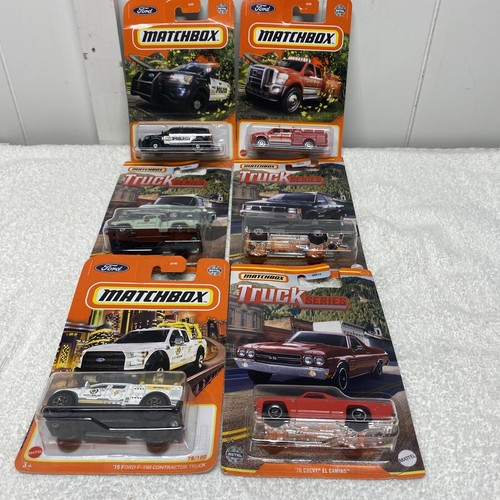 Lot Of 6 Vintage Matchbox Cars 3 Truck Series And 3 Utility | eBay