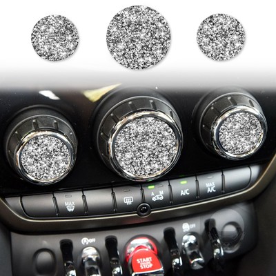 Suitable for BMW MINI F55F56 Diamond-set Center Control Multimedia Knob Sticker