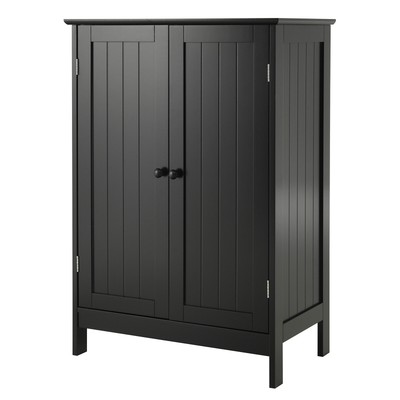 Topbuy Bathroom Double Doors Storage Cabinet Wooden Cupboard Shoe Cabinet