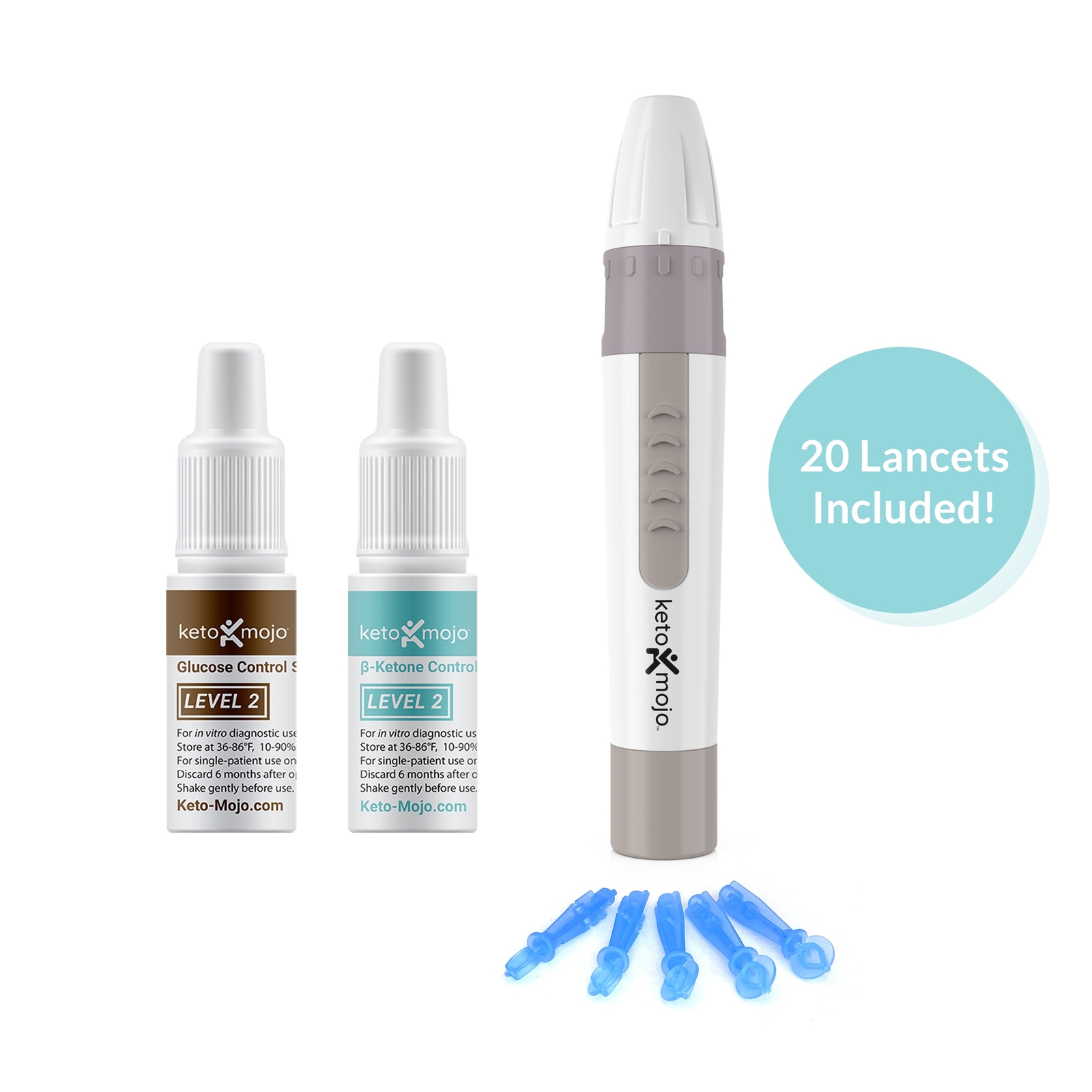 Keto-Mojo GK+ Blood Glucose & Ketone Basic Meter Kit  - Official Company Listing