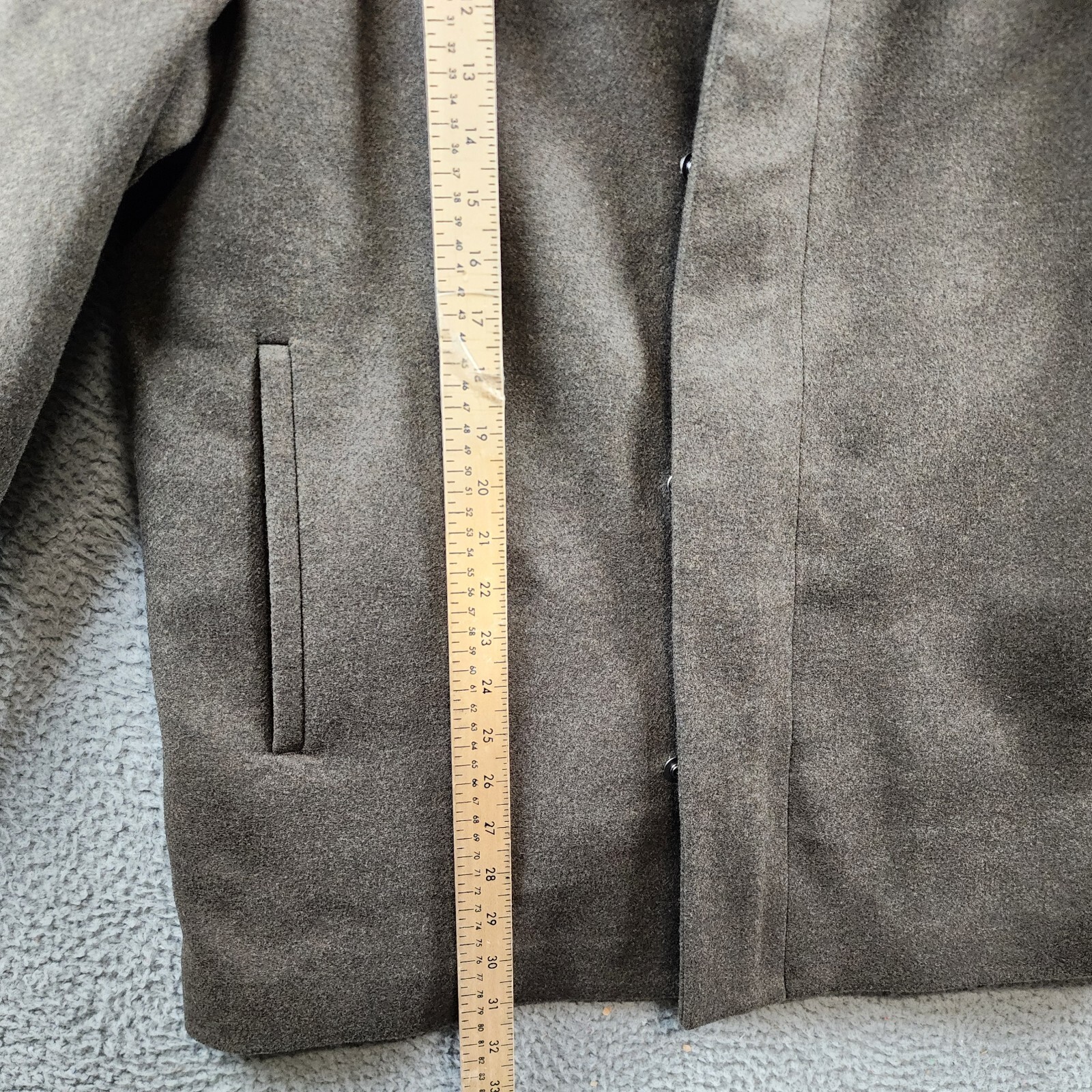 Theory Clarence Wool Melton Coat Men's Uniform Melange Snap