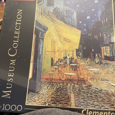 Van Gogh CAFE TERRACE AT NIGHT 1000 Pc PUZZLE Clementoni Museum Collection New