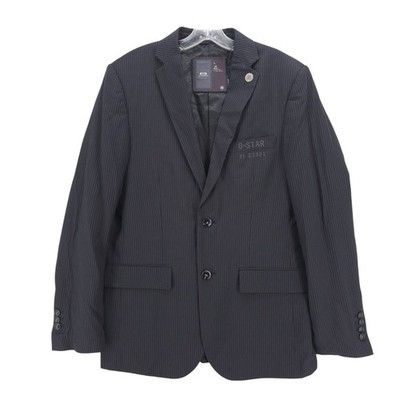 G STAR RAW Black Pinstripe Grip Blazer Sport Coat Men's Size LARGE