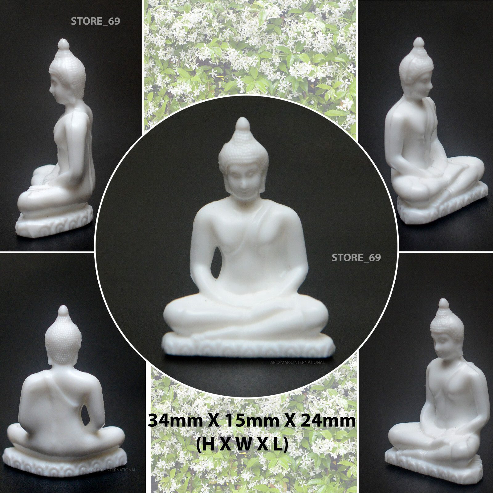 FLICK : 時代特急 / DEV LARGE BUDDHA BRAND Buddha Statue Car Dash Board Room Home Decorations Pure